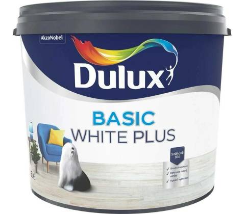 Dulux Basic White Plus bílý 19l