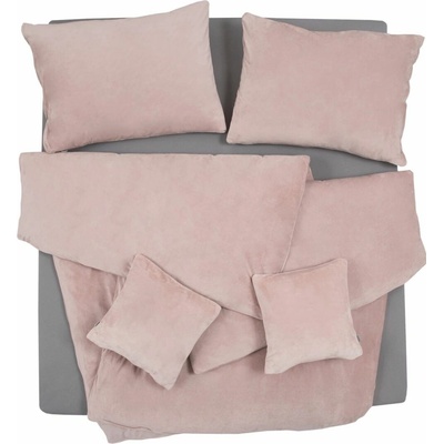 SCANquilt Obliečky velur kakaová 140x200 70x90