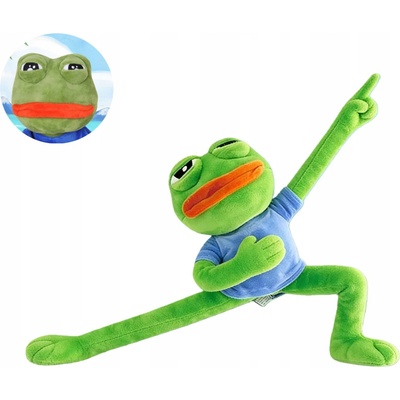 Smutná žába Pepe Frog Meme legrační 45 cm