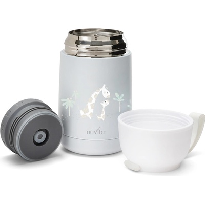NUVITA Termoska s silikonovým držákem White 0,62 l