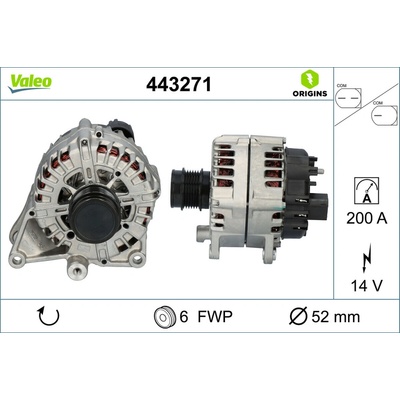 Alternátor VALEO 443271