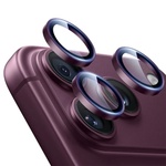  Стъклен Протектор за камера за iPhone 18 Pro, тъмночервен