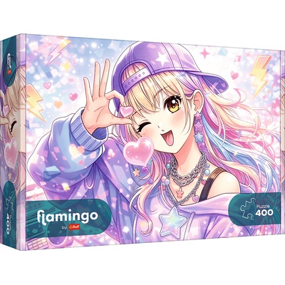 TREFL Flamingo Pastelové kúzlo 400 dielov
