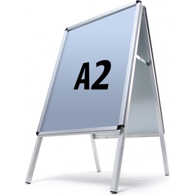 Jansen Display interiérové reklamní áčko A2 oblý roh profil 25 mm – Zboží Živě