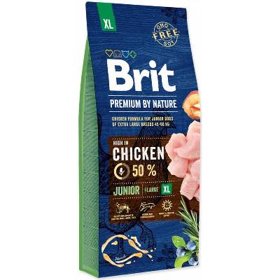 Brit Premium by Nature Dog Junior XL 15 kg (Odesíláme do 48 hod. , ex.sklad)