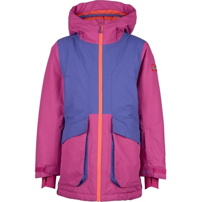 TROLLKIDS Детско ски яке Trollkids Girl's Kongsberg Jacket Winter jacket - Dark Purple / Bright Berry / Radiant Red - размер 92 (EU) (703-4659-0111)
