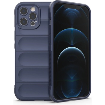 HQWear Кейс Magic Shield Case за iPhone 12 Pro Max, гъвкав, брониран тъмносин гръб (9145576258477)