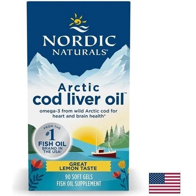 Nordic Naturals Масло от черен дроб на риба треска, 90 софтгел капсули, Nordic Naturals (57785 NN)