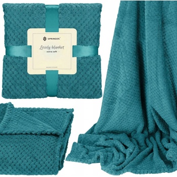 Springos Deka polyester modrá 220x200