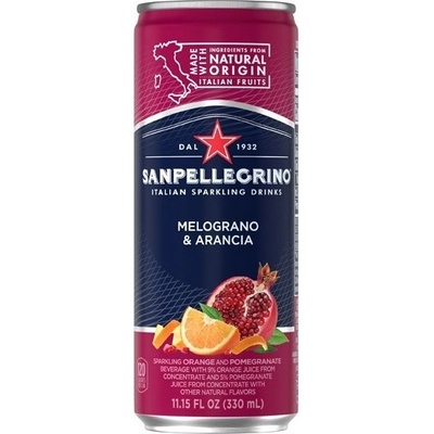 SANPELLEGRINO granátové jablko a pomaranč 330 ml