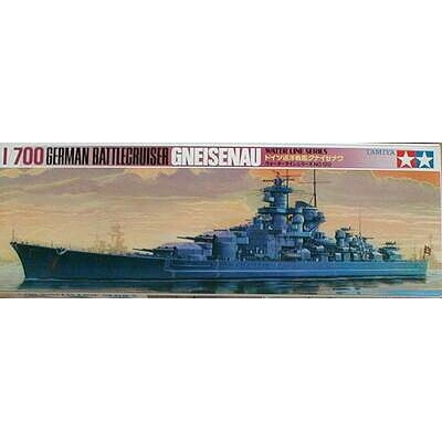 Tamiya 77520 Gneisenau German Cruiser 1:700