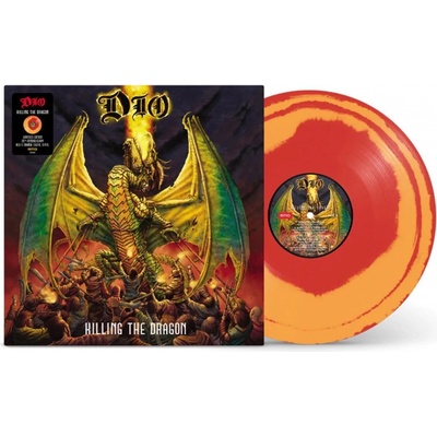 DIO - KILLING THE DRAGON - LIMITED EDITION RED & ORANGE SWIRL LP