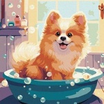 Ideyka Painting by numbers 40 x 40 cm KHO6543 Little fluffy AP0073