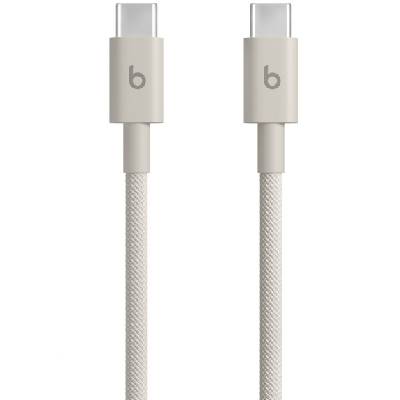 Woven плетен кабел за зареждане и данни - USB-C към USB-C - 1, 5 м - сиво-кафяв (88765)