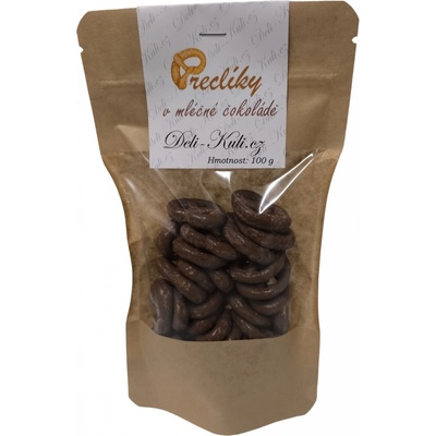 Deli Kuli Preclíky v hořké čokoládě 100 g