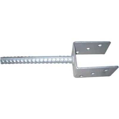 LEVIOR Patka sloupku U 91x60x100mm tl. 4mm trn 18x200mm ZN, 55430