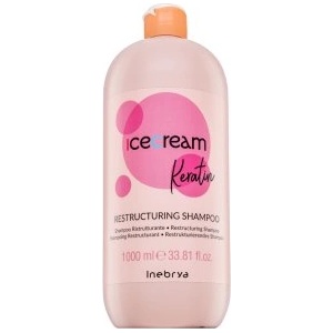 Inebrya Ice Cream Keratin Restructuring Shampoo подхранващ шампоан Против накъдряне 1000 ml