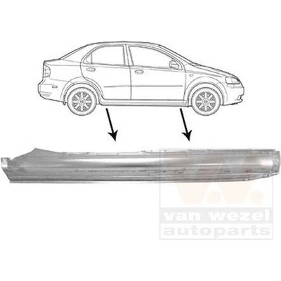 Nástupný plech VAN WEZEL 0815104