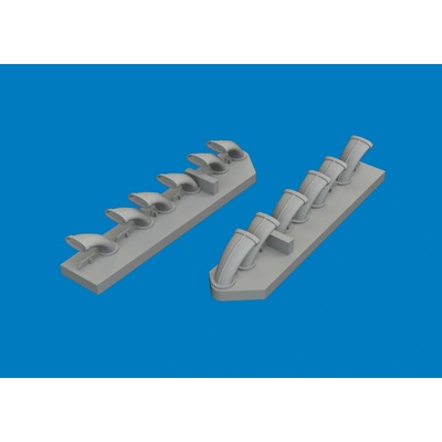 EDUARD Fw 190D-9 exhaust stacks PRINT 1/48 recommended for MINIART