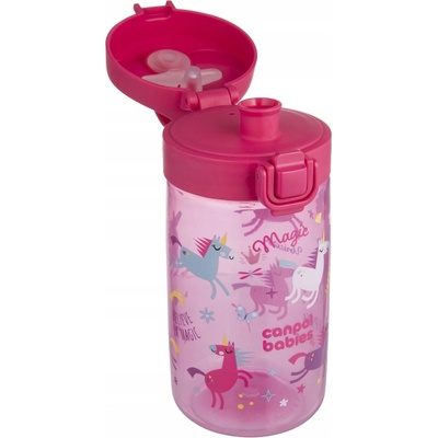 Canpol babies Fľaša pre deti Junior 400 ml ružová