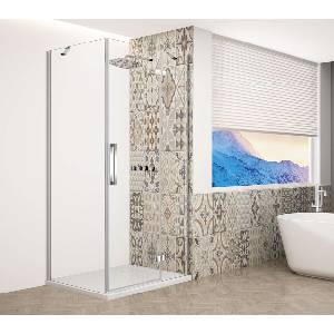 SAPHO Trinity - Душ кабина 90x80 см, дясна, прозрачно стъкло/хром GT5680-90CR-CH (GT5680-90CR-CH)