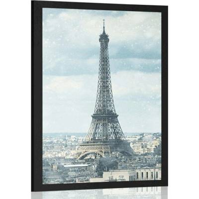 Plakát zimní Paříž - 40x60 no frame