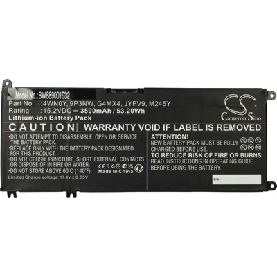 VHBW Батерия за Dell Inspiron 13-7353 / 13-7778 / 13-7779, 3500 mAh (889001932)