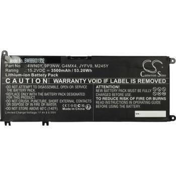 VHBW Батерия за Dell Inspiron 13-7353 / 13-7778 / 13-7779, 3500 mAh (889001932)