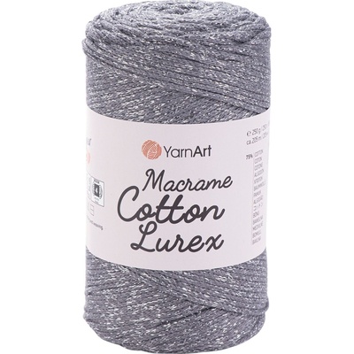 YARNART Macrame Cotton Lurex 2 mm 205 m 737 юта (Macrame Cotton Lurex 737)