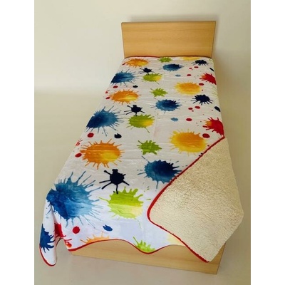 Sleep-well Deka Ovečka mikroflanel tisk akvarel kaňky 140x200