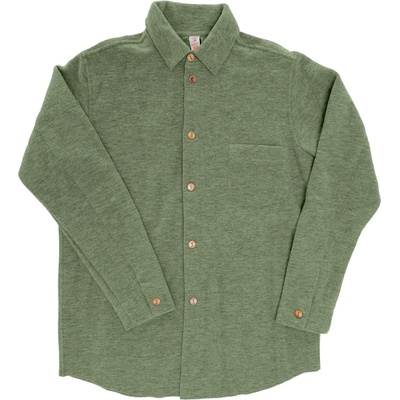 Engel Мъжка риза с копчета Engel Men's Shirt - Salbeigrün Melange - размер 50/52 (EU) (033-2428-0212)