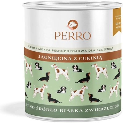 Perro Junior Mono-Protein Lamb with Zucchini 800 g