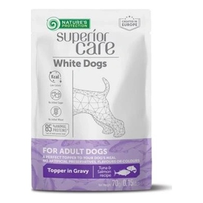 Natures Protection Superior care white dog adult all breeds tuna & salmon 24 x 70 g