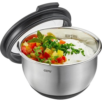 Image 1 of Gefu (Германия) Стоманена купа GEFU MUOVO с капак - Ø12 cм (0.6 л) (GEFU 35025)