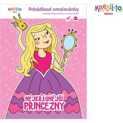 Pohádkové omalovánky Nejkrásnější princezny Kresli.to
