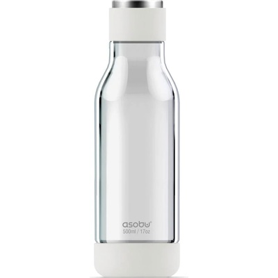 Asobu 500 мл прозрачна двустенна бутилка от стъкло-тритан asobu от серия inner peace