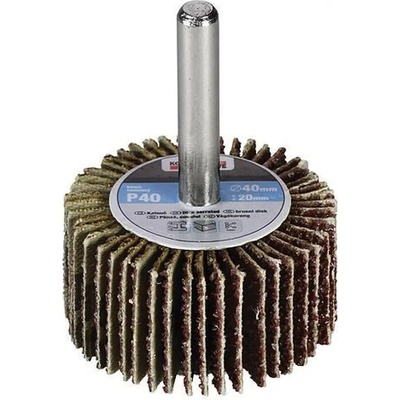 Kotúč KONNER FW402, 40x20 mm, P080, lamelový, na stopke, do vŕtačky