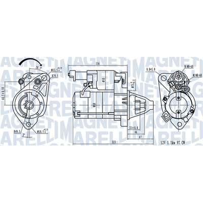MAGNETI MARELLI Štartér 063721458010