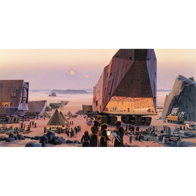 Komar Vliesová fototapeta Star Wars Classic RMQ Java Market rozměry 500 x 250 cm