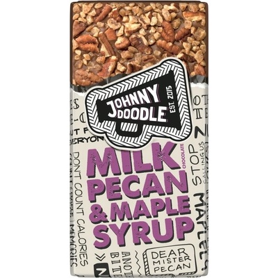 Johnny Doodle – mliečná čokoláda, pekanové ořechy a javorový sirup 150 g