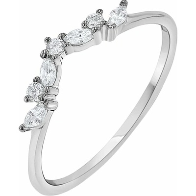 Eppi Vykrojený prsten s round a marquise diamanty Fergal R47670