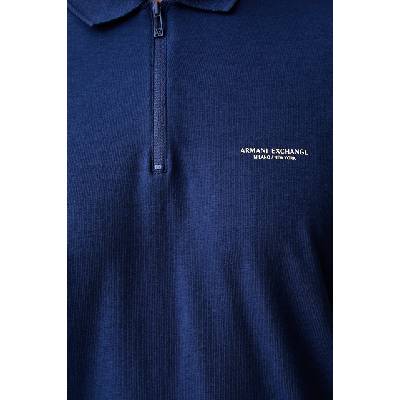 Giorgio Armani тениска с яка мъжка от памук с еластан (XM003422.AF26650)