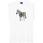 Ps paul smith Тениска PS PAUL SMITH Men's Regular Fit Zebra Print T-Shirt - White 01
