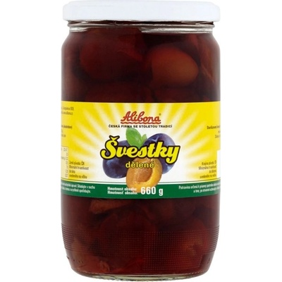 Alibona švestky dělené 720 g/350 g