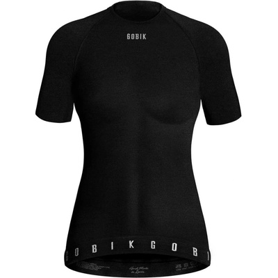 Gobik s krátkym rukávom WINTER Merino lady čierna
