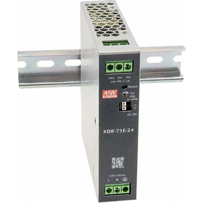 LED Solution Mean Well napájecí zdroj XDR-E 24V 75W na DIN lištu XDR-75E-24