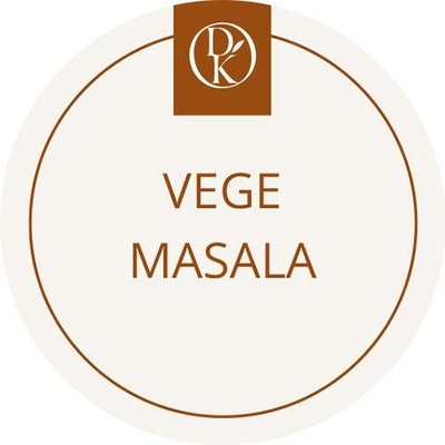 Davídkovo koření Etiketa Vege masala béžová průměr 4,5 cm 1 ks
