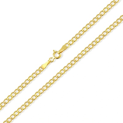 Lillian Vassago Zlatý řetízek typu pancer LLV31-GCH092 Žlutá