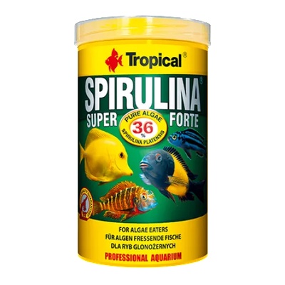 Tropical Spirulina Super Forte - растителна храна за риби люспи