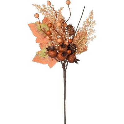 KONÁRIK THUJA, LÍSTIE, GRAN.JAB., GULIČKY, ŠIŠKY BÉŽ/HNE/ORA 37CM